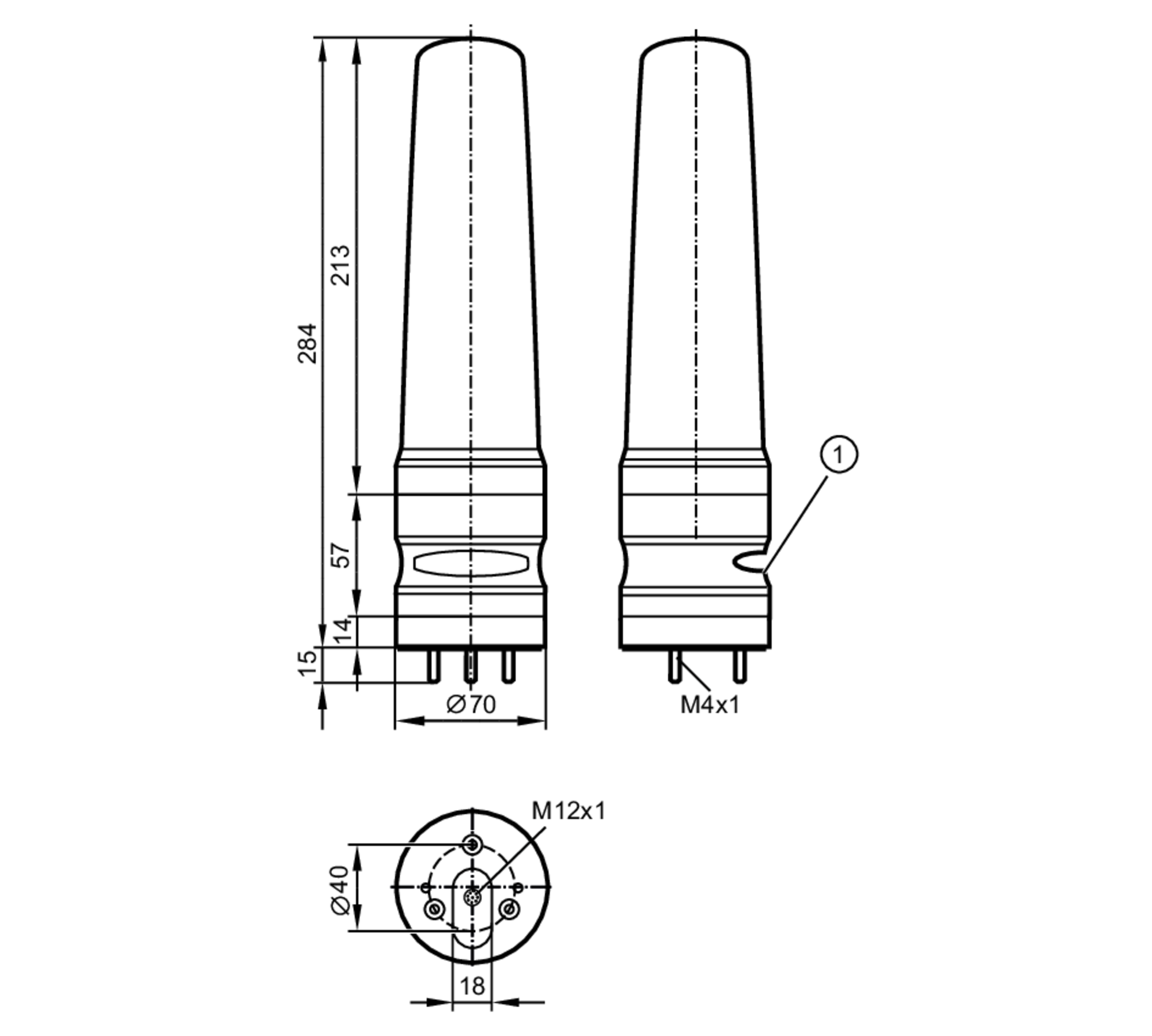 DV1530 5segment signal lamp ifm