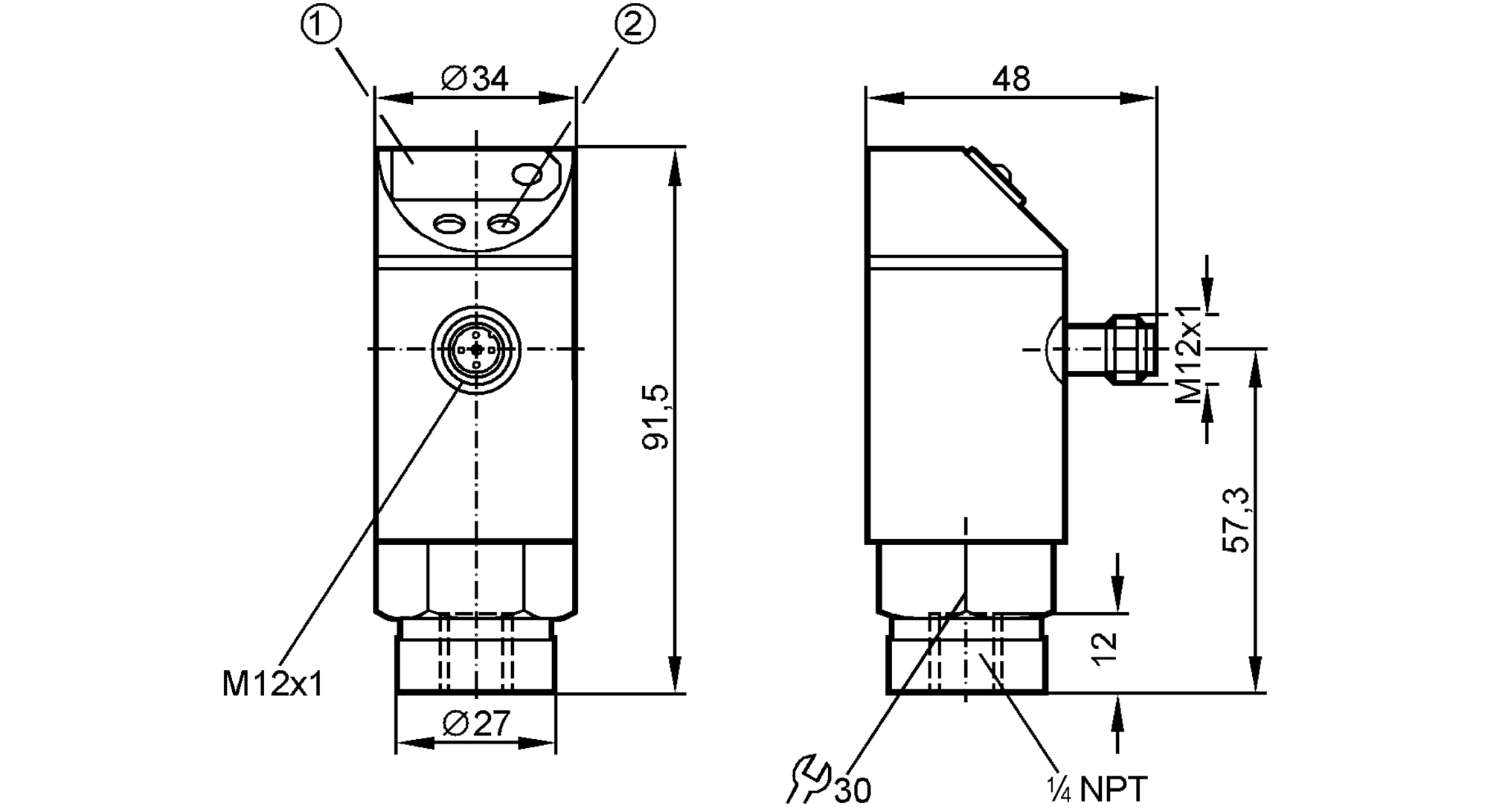 IFM Efecto PN7224 Pressure Sensor Switch 