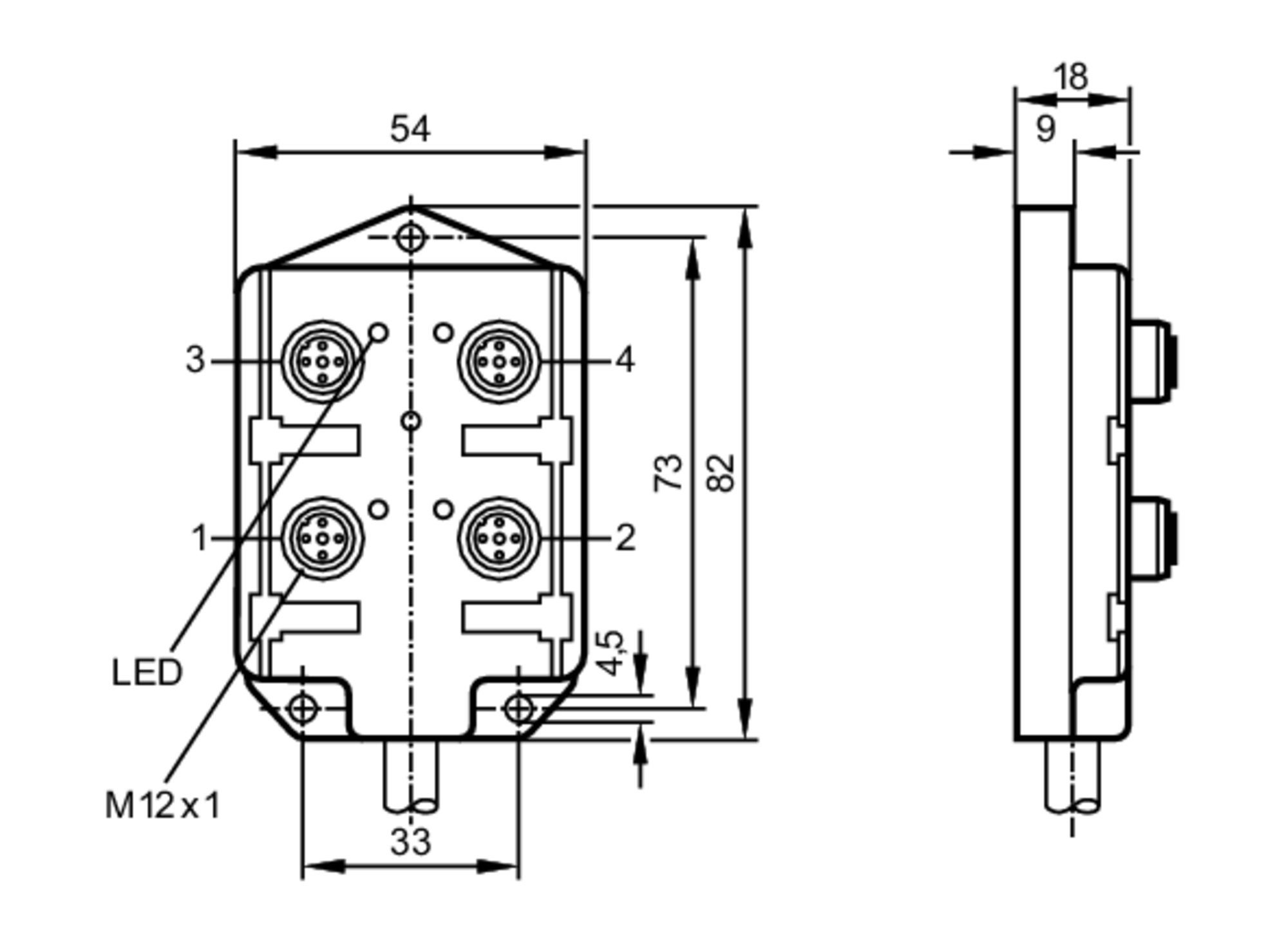 E11717 Wiring block ifm