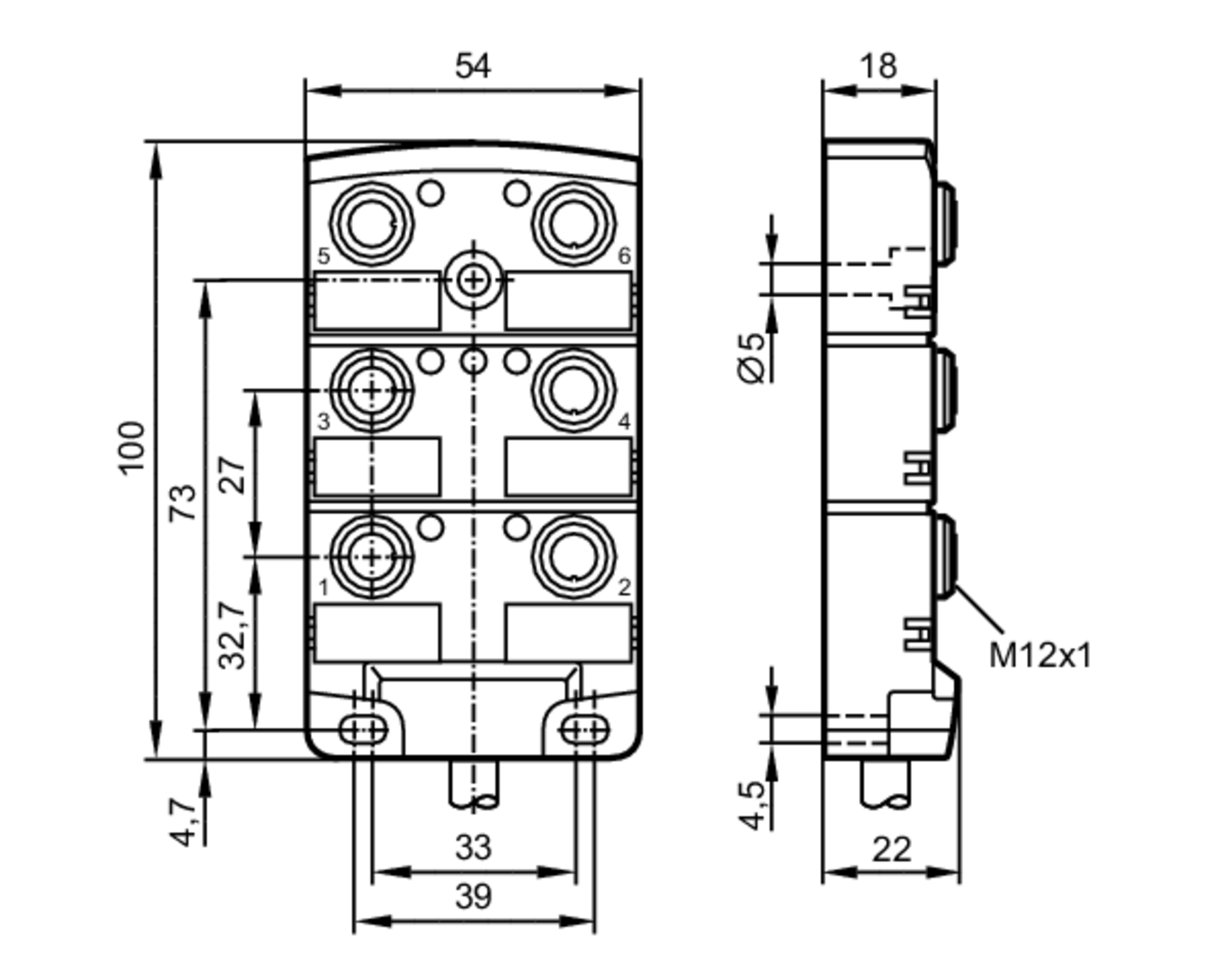 EBC019 - Wiring block - ifm