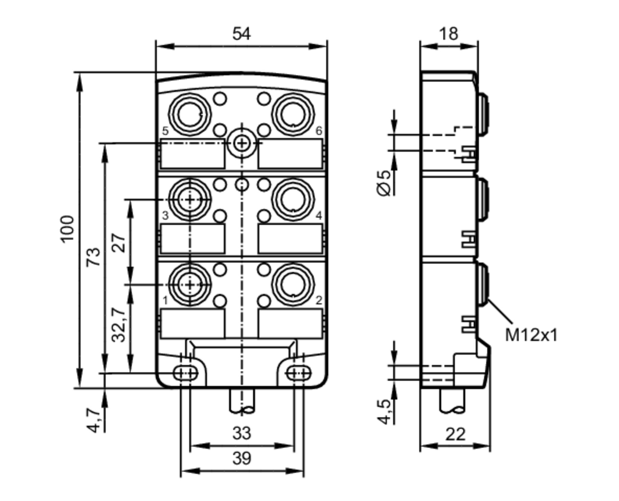 EBC020 - Wiring block - ifm