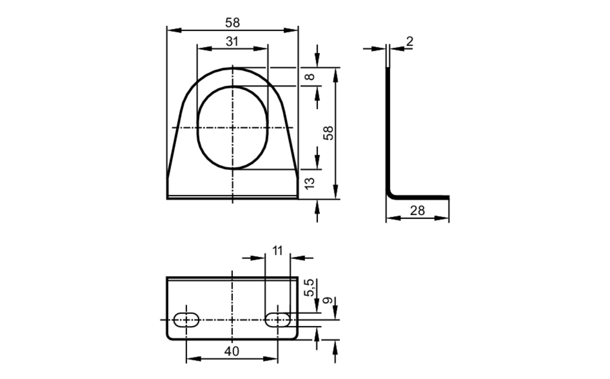E10737 Angle bracket ifm