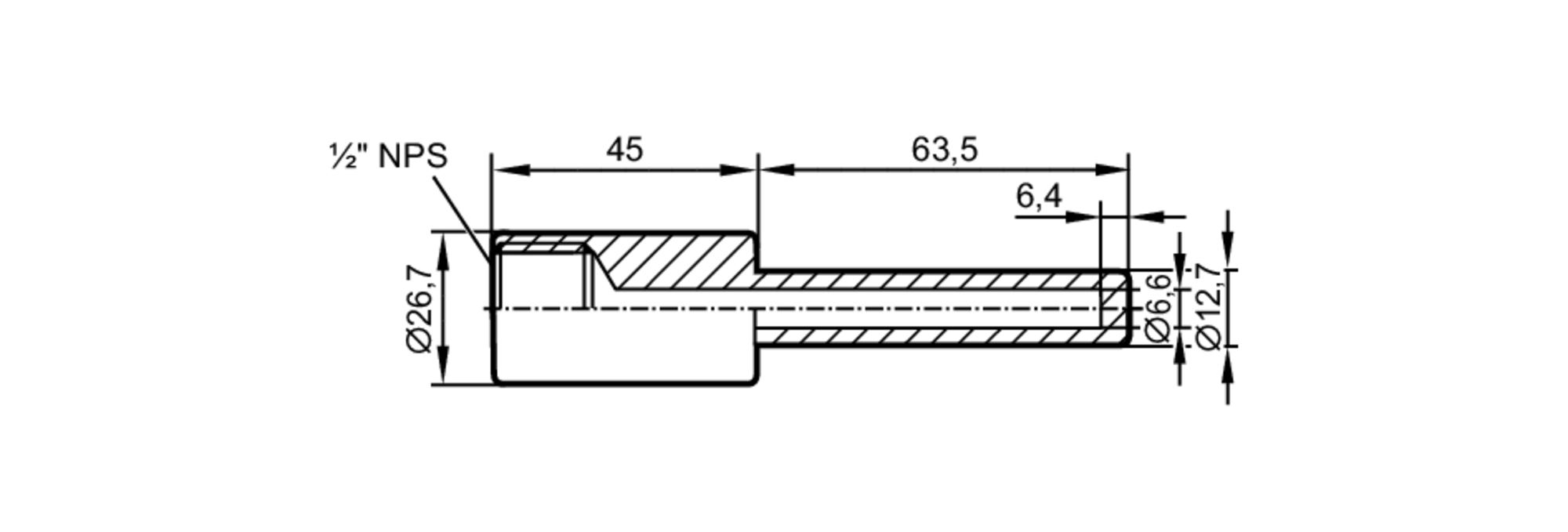 UT0050 Thermowell for temperature sensors ifm