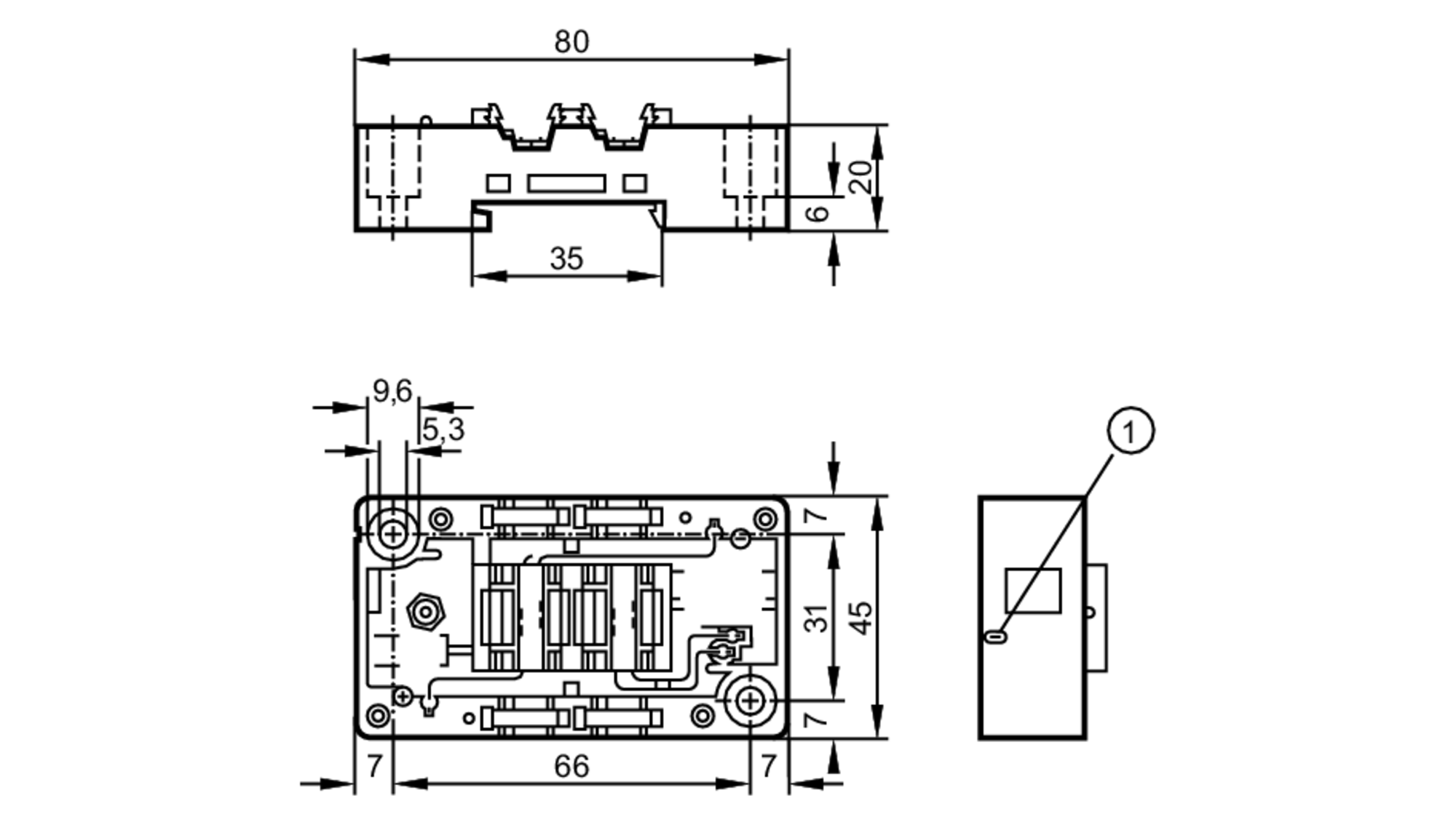 AC5020 - Lower part for AS-Interface module - ifm